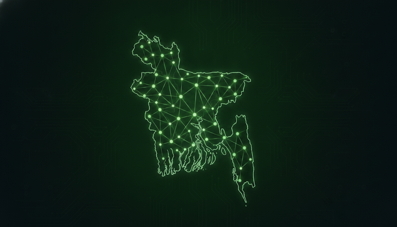 Connected digital map of Bangladesh